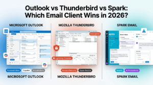 Outlook vs Thunderbird vs Spark: Best Email Clients in 2026