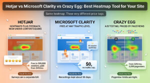Hotjar vs Microsoft Clarity vs Crazy Egg: Best Website Heatmap and Session Recording Tools