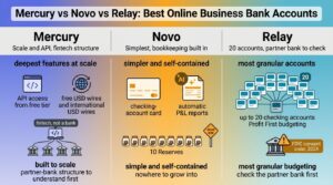 Mercury vs Novo vs Relay: Best Online Business Bank Accounts