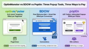 OptinMonster vs BDOW vs Poptin: Best Website Popup and Lead Capture Tools