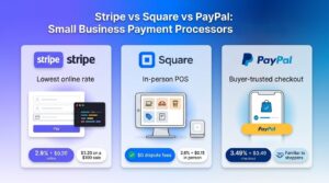 Stripe vs Square vs PayPal: Best Online Payment Processors for Small Business